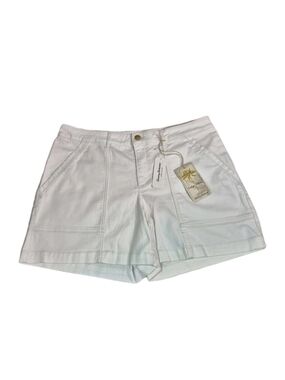 Tommy Bahama Women’s Shorts Size 14 Ella Twill Field Shorts Sugar Wash White 60